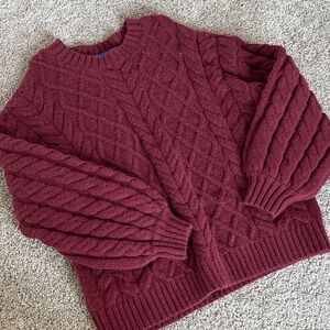 Aelfric Eden Maroon Knit Sweater